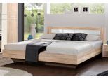 Bett WIMEX "Petra/Pamela", braun (struktureichefarben hell, weißglas), L:210cm, Betten
