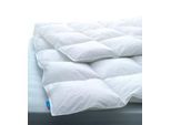 billerbeck Einziehdecke »CLIMACONTROL® Superlight«, extraleicht, Füllung 100% neue, reine, europäische, grossflockige Gänsedaunen, weiss, Bezug 100% Baumwolle, mit unterlegtem Outlast®-Gewirke (58% Polyester, 42% Silikon mit PCM), (1 St.)