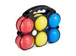 relaxdays Spielball Boccia Spiel 6 Kugeln