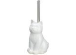 WENKO WC-Garnitur Cat Weiß, (1-tlg), Keramik, weiß