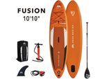 Aqua Marina Inflatable SUP-Board AQUA MARINA Fusion, (6 tlg), orange|schwarz|weiß