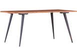 Esstisch GUTMANN FACTORY "Tensio", beige (natur, schwarz, natur), B:160cm H:76cm, Tische, Rechteckiger Esstisch Esstisch Holz-Esstische