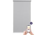sunlines Elektrisches Rollo »Mosaik«, blickdicht, mit Bohren, freihängend, appgesteuert via Bluetooth, mit Akku und Motor, weißer Fallstab