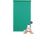 sunlines Elektrisches Rollo »Mosaik«, blickdicht, mit Bohren, freihängend, appgesteuert via Bluetooth, mit Akku und Motor, weißer Fallstab