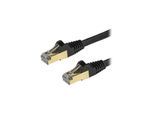 StarTech.com 7.5 m CAT6a Cable - Black - RJ45 Ethernet Cable - Snagless - CAT6a STP Cord - Copper Wire - 10Gb - patch cable - 7.5 m - black - Schwarz - 7.5 meter