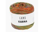 Karma LANG Yarns, Braun/Orange/Olive, aus Baumwolle