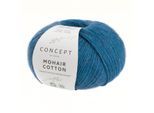 Mohair Cotton Katia, Saphirblau, aus Baumwolle