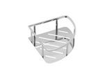 Pressalit corner shelf polished stainless steel