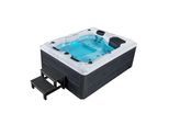 Artsauna Outdoor Whirlpool Oasis mit Treppe - Massagedüsen, LED Licht, Filter, Abdeckung & Heizung