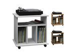 VCM Holz Media-Regal Regal mit Rollen Maße: H. 59 x B. 60 x T. 45 cm - Retal