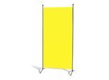 Grasekamp Stellwand 85 x 180 cm - Gelb - Paravent Raumteiler Trennwand Sichtschutz