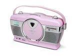 Soundmaster RCD1350PI Retro CD/MP3/USB Radio in pink