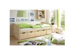 TiCAA Sofabett Maria Massivholz Natur