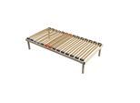 Coemo Hochwertiges Bettgestell mit Lattenrost DORADO 100 x 200 cm Massivholz Buche