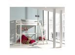 Hochbett Kiefer massiv 90 x 200 cm, weiß