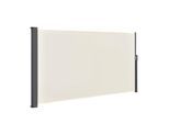 Juskys Seitenmarkise Dubai 300 x 160 cm ausziehbar blickdicht, Sichtschutz Garten, Terrasse beige