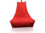 KINZLER Sitzsack Lounge-Sessel, rot (Outdoorfähig)