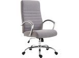 CLP Bürostuhl ergonomisch Valais Stoffbezug, moderner Drehstuhl mit höhenverstellbarem Sitz, Stoffbezug, bis 136 kg belastbar