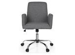 hjh OFFICE Home Office Bürostuhl FLOW Stoff mit Armlehnen