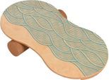 body coach Balanceboard Woodboard II, Balancebrett aus mehrlagigen Ahornholz, Rolle aus Kork, braun