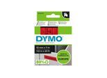 DYMO Original D1-Etikettenband | schwarz auf rot | 12 mm x 7 m | selbstklebendes Schriftband | für LabelManager-Beschriftungsgerät