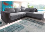 Places of Style Ecksofa, mit Bettfunktion, Bettkasten und Federkern, wahlweise mit 1 oder 3 Kopfstützen, Ottomane links oder rechts montierbar