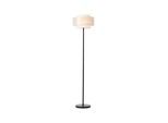BRILLIANT Lampe, Odar Standleuchte 1flg schwarz/beige, 1x A60, E27, 42W, Mit Fußschalter