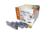 Peach O4446/4449 4 Toner XL (bk, c/m/y) ersetzt OKI 44469722-9804 für z.B. OKI C 510 DN, OKI C 530 DN, OKI MC 561 DN (wiederaufbereitet)