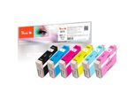 Peach E79 6 Druckerpatronen XL (bk, cy, cyph, ma, maph, ye) ersetzt Epson T079 für z.B. Epson Stylus Photo PX 730 WD, Epson Stylus Photo PX 710 W (wiederaufbereitet)