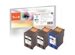 Peach HP 56 3 Druckköpfe Druckerpatronen bk/c (2*bk, col) ersetzt HP No. 56*2, No. 57, SA342AE für z.B. HP DeskJet 450 CBI, HP DeskJet 450 CI (wiederaufbereitet)