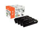 Peach HP 045 4 Toner (bk, c/m/y) ersetzt Canon CRG-045, 1242C002, 1241C002, 1240C002, 1239C002 für z.B. Canon ISensys MF 633 Cdw (wiederaufbereitet)