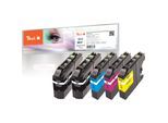 Peach B223 VALBP Spar Plus Pack Druckerpatronen XL (2*bk, c/m/y) ersetzt Brother LC-223VALBP für z.B. Brother DCPJ 4120 DW, Brother MFCJ 4620 DW (wiederaufbereitet)