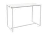 Paperflow Stehtisch Easy Desk, aus Metall, mit Bodenausgleichsschrauben, H 1100 mm, desinfektionsmittelbeständig, weiss/weiss