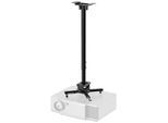 Neomounts CL25-550BL1 Beamer-Deckenhalterung Deckenhalter, Neigbar+Schwenkbar, Höhenverstellbar, Rotierbar Boden-/Deckenabstand (max.): 114.5 cm Schwarz