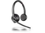 Plantronics Savi W8220-M USB binaural ANC Telefon On Ear Headset Bluetooth®, DECT Stereo Schwarz Noise Cancelling Mikrofon-Stummschaltung