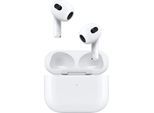 Apple Airpods (3. Generation 2022) In-Ear-Kopfhörer (Siri, Bluetooth, mit Lightning-Ladecase), weiß