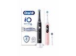 Oral-B Elektrische Zahnbürste iO6 Duo Pack Black Lava/Pink Sand - 2 handles