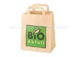 Bio Papierbeutel Natura Biomat kompostierbar mit Henkel 8 L biologisch abbaubar und kompostierbar, 1-lagig nassfest