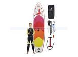 Sup Board Airfun Red Stand Up Paddle Set aus Board, Paddel, Pumpe, Aufbewahrung, Neopren Wetsuit Kids