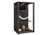 VCM Glasvitrine stehend Vitrine Glas mit ESG-Sicherheitsglas Maße ca .H. 90 x B. 52 x T. 44 cm Standvitrine Glas Modern und platzsparend Glas Vitrinenschrank – Glasol XL
