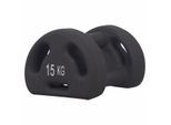 Body Coach 4in1 Fitness Neopren-Hantel 15 kg Kettlebell Kurzhantel Medizinball Push Up Bar