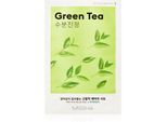 Missha Airy Fit Green Tea masque apaisant en tissu au thé vert 19 g