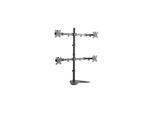 LogiLink Quad monitor stand 13-32" steel arm length: each 460 mm