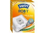 Swirl Staubsaugerbeutel ROB 1®, für iRobot Clean Base Automatische Absaugstation, 4er-Pack, weiß