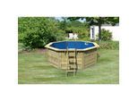 Karibu Pool "Netto 1" SET kdi mit Innenhülle blau, Skimmer