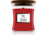 Woodwick Crimson Berries geurkaars met een houten lont 85 gr
