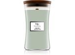 Woodwick Warm Wool geurkaars met een houten lont 610 g