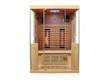 Dewello® Infrarotkabine Infrarotsauna KINGSTON 130cm x 105cm inkl. 4 Vollspektrumstrahler, 2 Karbonstrahler, 2 Personen