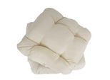 2er-Set Sitzkissen Milano, Stuhlkissen Kissen, 41x38x8cm ~creme