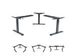 3in1 Gestell MCW-D40, variables Tischgestell, elektrisch höhenverstellbar Memory 47kg ~ anthrazit-grau